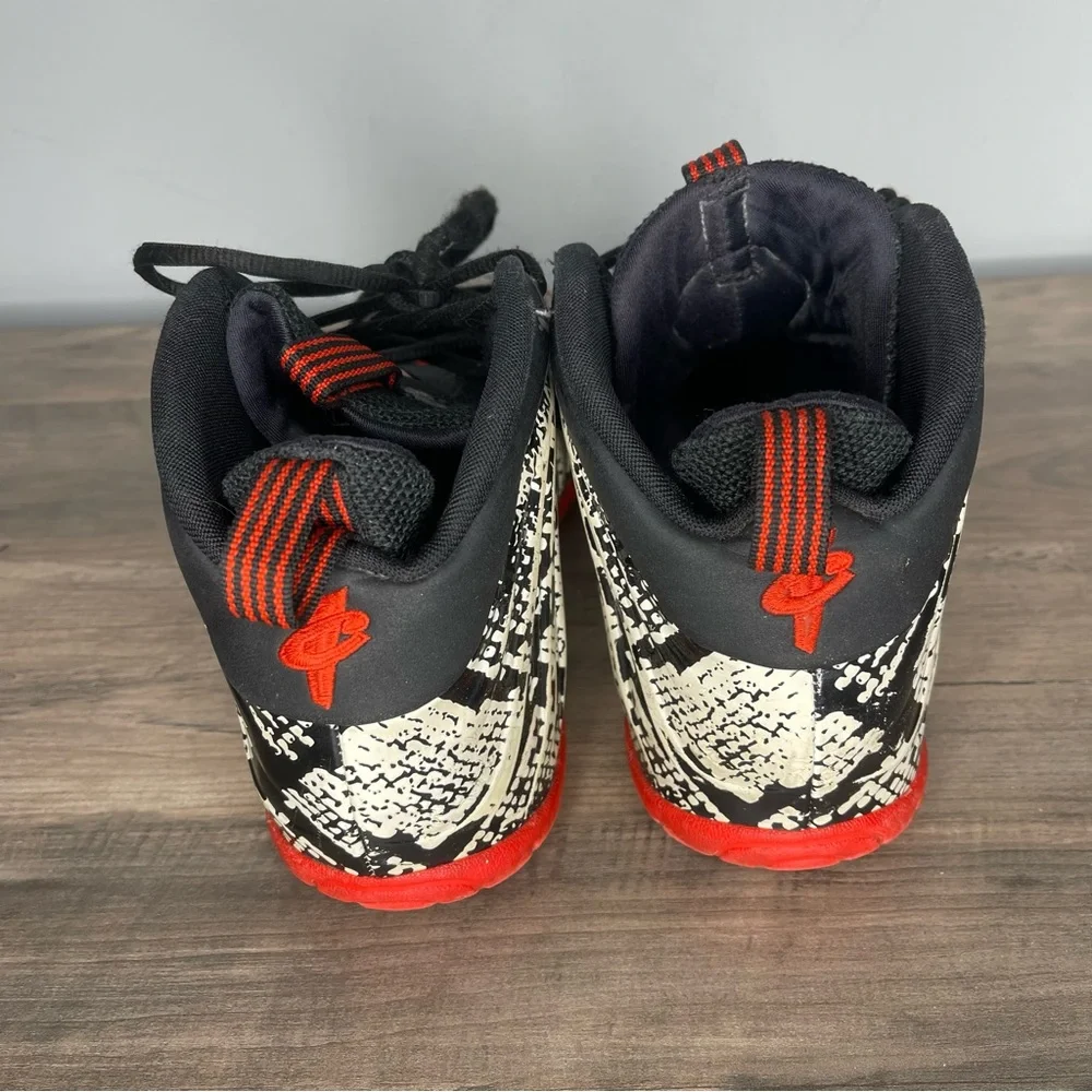 Nike youth Foamposites‎ One albino snakeskin sneakers tennis shoes size 7
